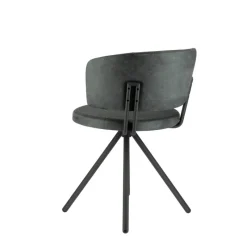 Perfecta Adagio Chaise moderne pivotante en tissu et pieds métal* Chaise De Salle à Manger|Chaise De Bureau