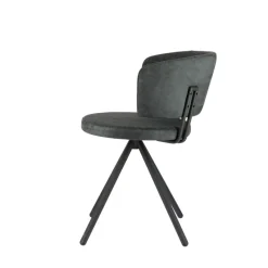 Perfecta Adagio Chaise moderne pivotante en tissu et pieds métal* Chaise De Salle à Manger|Chaise De Bureau
