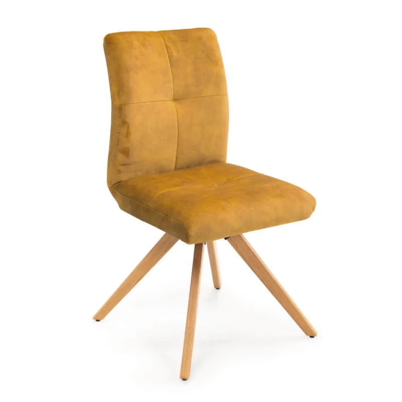 Adèle Chaise confortable en tissu pieds bois* Chaise De Salle à Manger|Chaise Salon