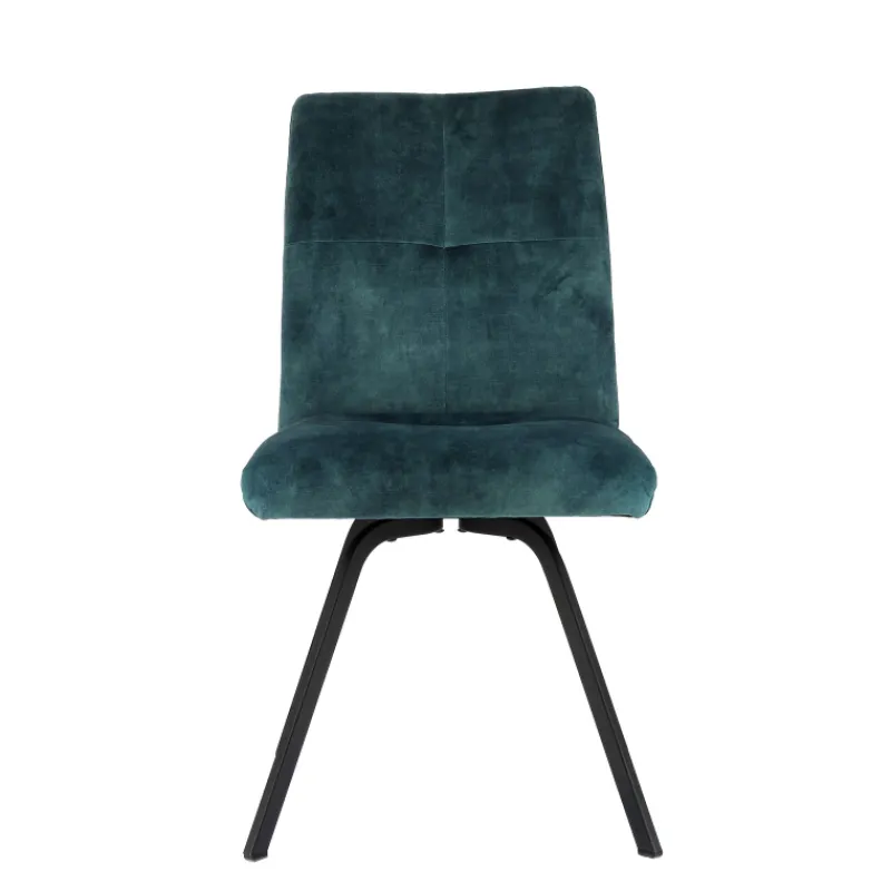 Adèle Chaise confortable moderne en tissu avec pieds en métal* Chaise De Salle à Manger