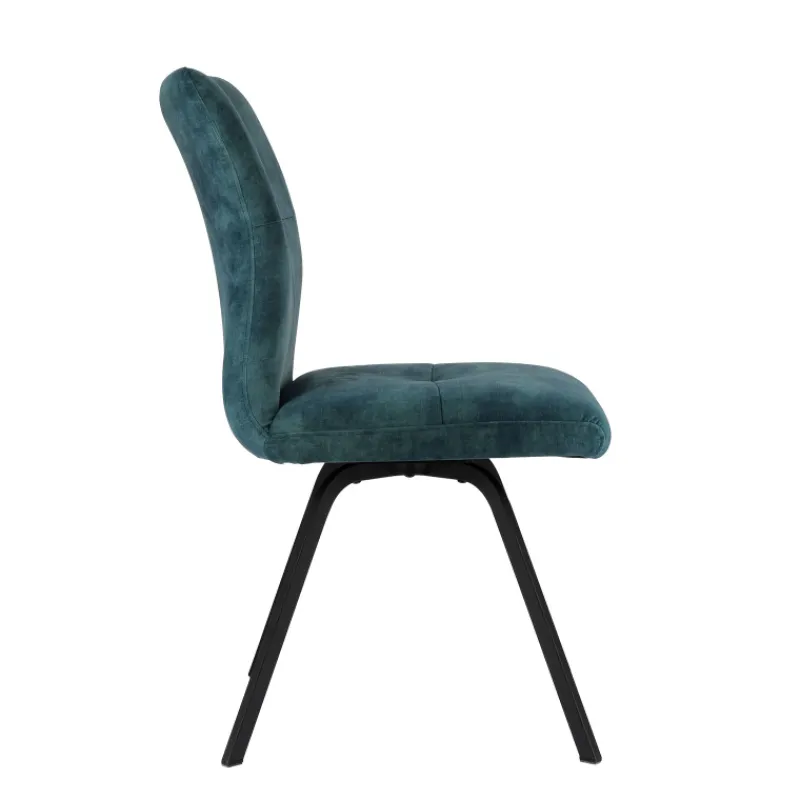 Adèle Chaise confortable moderne en tissu avec pieds en métal* Chaise De Salle à Manger