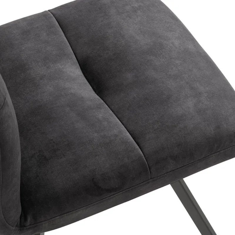 Adèle Chaise en tissu pivotante confortable avec pieds en métal* Chaise De Salle à Manger|Chaise De Bureau