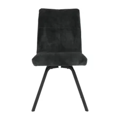 Adèle Chaise en tissu pivotante confortable avec pieds en métal* Chaise De Salle à Manger|Chaise De Bureau