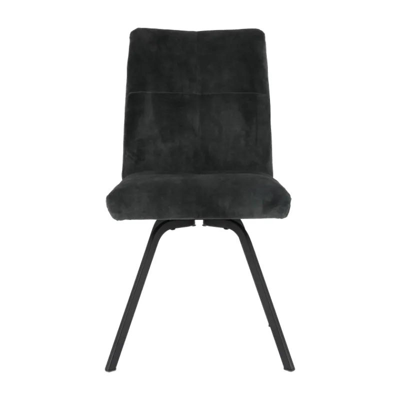 Adèle Chaise en tissu pivotante confortable avec pieds en métal* Chaise De Salle à Manger|Chaise De Bureau