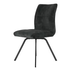 Adèle Chaise en tissu pivotante confortable avec pieds en métal* Chaise De Salle à Manger|Chaise De Bureau