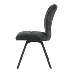 Adèle Chaise en tissu pivotante confortable avec pieds en métal* Chaise De Salle à Manger|Chaise De Bureau