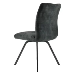 Adèle Chaise en tissu pivotante confortable avec pieds en métal* Chaise De Salle à Manger|Chaise De Bureau