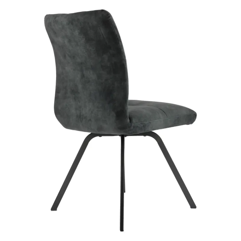 Adèle Chaise en tissu pivotante confortable avec pieds en métal* Chaise De Salle à Manger|Chaise De Bureau