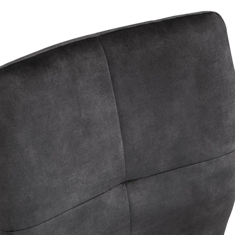 Adèle Chaise en tissu pivotante confortable avec pieds en métal* Chaise De Salle à Manger|Chaise De Bureau