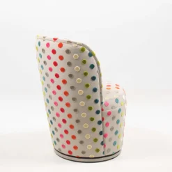 Paget Adèle Chauffeuse pivotante moderne avec tissu à motifs fabriquée en France* Chaise De Salle à Manger|Chaise De Bureau