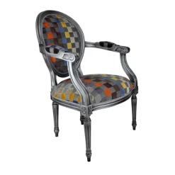 Paget Adrien Fauteuil Louis XVI médaillon revisité fabrication française* Fauteuil De Salon