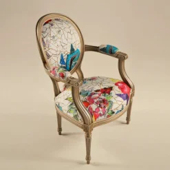 Paget Adrien Fauteuil Louis XVI médaillon revisité fabrication française* Fauteuil De Salon