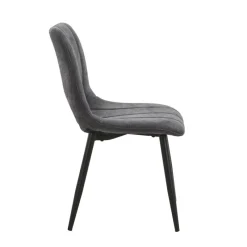 AgatheChaise cosy en tissu avec pieds en métal noir* Chaise De Salle à Manger