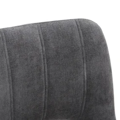 AgatheChaise cosy en tissu avec pieds en métal noir* Chaise De Salle à Manger