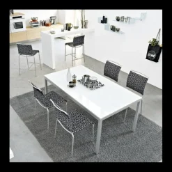 Connubia A Air Connubia® Tabouret snack moderne en batyline* Tabouret Snack (assise +/- 65 Cm)|Tabouret De Bar (assise +/- 80 Cm)