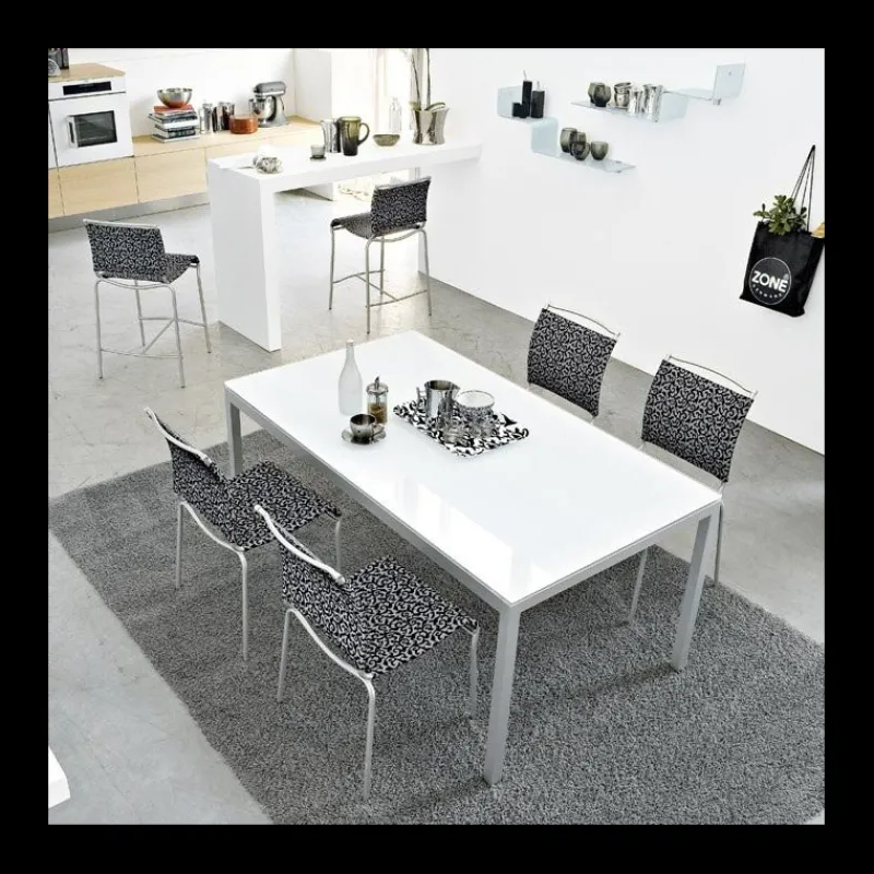 Connubia A Air Connubia® Tabouret snack moderne en batyline* Tabouret Snack (assise +/- 65 Cm)|Tabouret De Bar (assise +/- 80 Cm)
