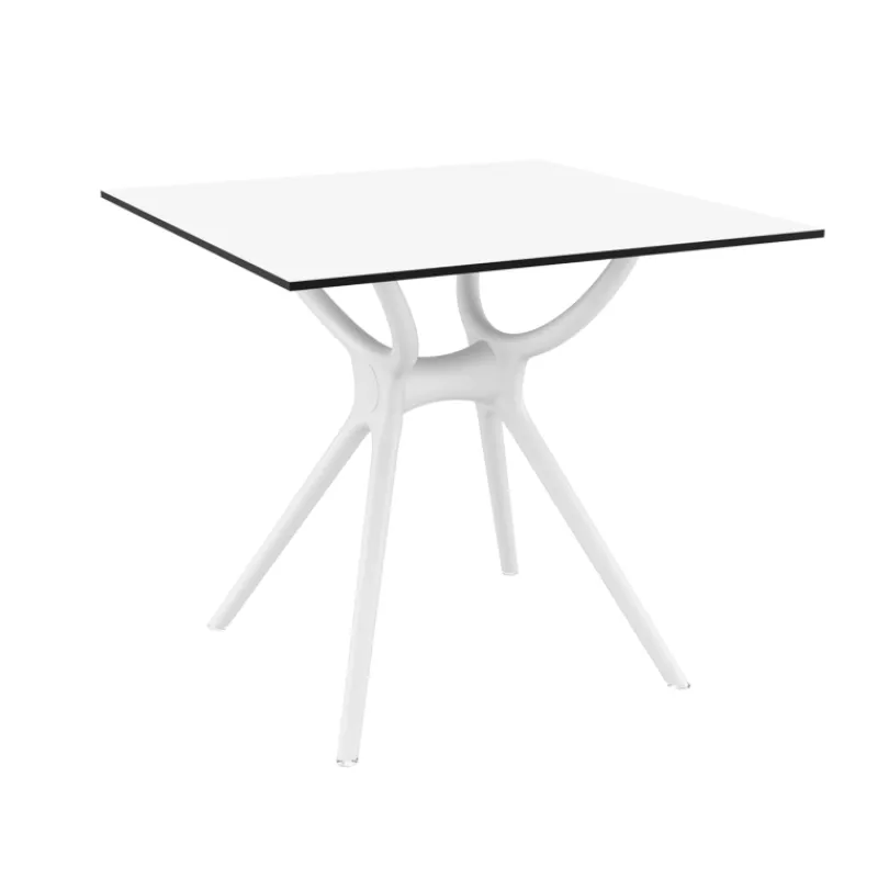 Air Table carrée petit espace en stratifié et polypropylène* Table De Cuisine|Table Pour Petit Espace