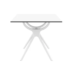 Air Table carrée petit espace en stratifié et polypropylène* Table De Cuisine|Table Pour Petit Espace