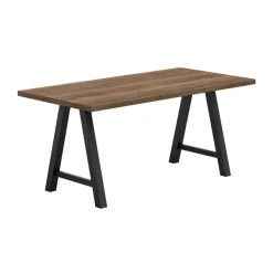 Perfecta Alegro Table snack rectangulaire en stratifié avec pieds en forme de tréteau* Table De Cuisine|Table De Salle à Manger