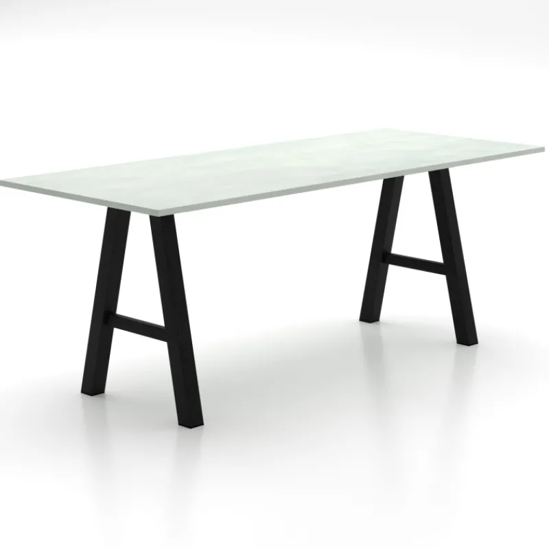 Perfecta Alegro XL Grande table snack rectangulaire avec pieds en forme de tréteau* Table De Salle à Manger