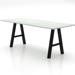 Perfecta Alegro XL Grande table snack rectangulaire avec pieds en forme de tréteau* Table De Salle à Manger