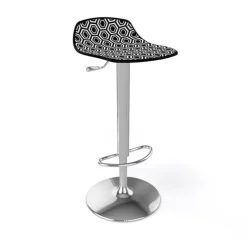 Alhambra 97A / 97AV Tabouret italien sans dossier réglable en hauteur avec assise à motifs* Tabouret Snack (assise +/- 65 Cm)|Tabouret De Bar (assise +/- 80 Cm)