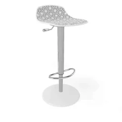Alhambra 97A / 97AV Tabouret italien sans dossier réglable en hauteur avec assise à motifs* Tabouret Snack (assise +/- 65 Cm)|Tabouret De Bar (assise +/- 80 Cm)