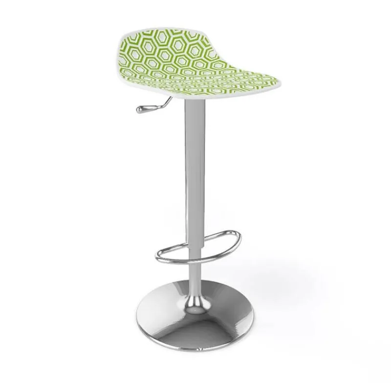 Alhambra 97A / 97AV Tabouret italien sans dossier réglable en hauteur avec assise à motifs* Tabouret Snack (assise +/- 65 Cm)|Tabouret De Bar (assise +/- 80 Cm)