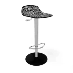Alhambra 97A / 97AV Tabouret italien sans dossier réglable en hauteur avec assise à motifs* Tabouret Snack (assise +/- 65 Cm)|Tabouret De Bar (assise +/- 80 Cm)