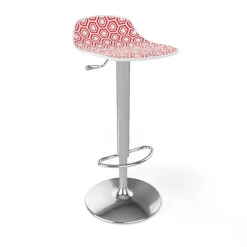 Alhambra 97A / 97AV Tabouret italien sans dossier réglable en hauteur avec assise à motifs* Tabouret Snack (assise +/- 65 Cm)|Tabouret De Bar (assise +/- 80 Cm)