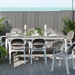Alloro Table de jardin extensible en polypropylène et aluminium* Table De Jardin
