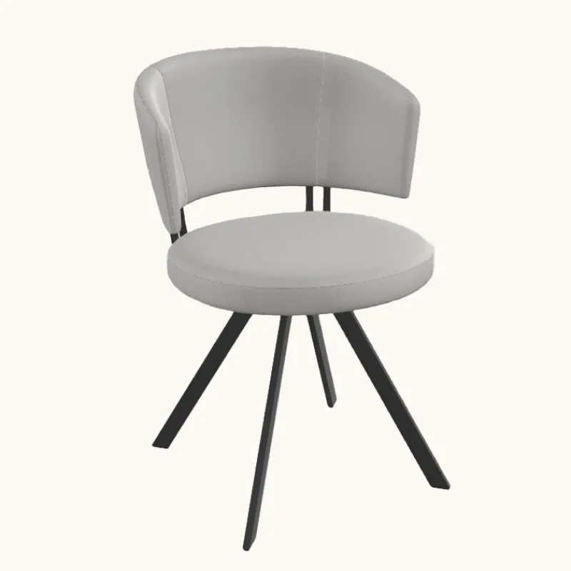 Perfecta Allure Chaise design confortable pivotante en simili avec pieds en métal* Chaise De Cuisine|Chaise De Salle à Manger