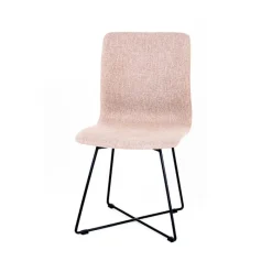Sessio Amelie Chaise en tissu et pieds en métal croisés* Chaise De Salle à Manger|Chaise Salon