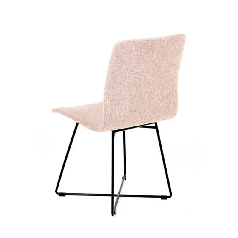 Sessio Amelie Chaise en tissu et pieds en métal croisés* Chaise De Salle à Manger|Chaise Salon
