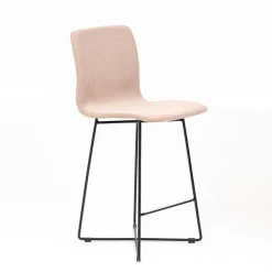 Sessio Amelie Tabouret snack en tissu et pieds métal croisé* Tabouret Snack (assise +/- 65 Cm)|Tabouret De Bar (assise +/- 80 Cm)