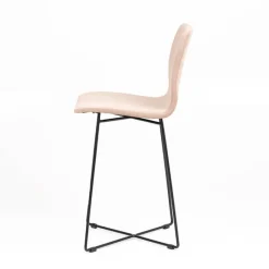 Sessio Amelie Tabouret snack en tissu et pieds métal croisé* Tabouret Snack (assise +/- 65 Cm)|Tabouret De Bar (assise +/- 80 Cm)