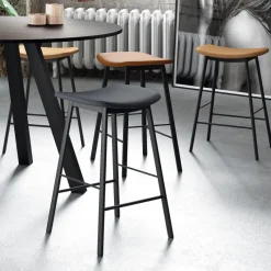 Perfecta Ami Tabouret snack en tissu sans dossier fabriqué en Belgique* Tabouret Snack (assise +/- 65 Cm)|Tabouret De Bar (assise +/- 80 Cm)