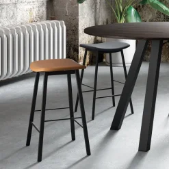 Perfecta Ami Tabouret snack en tissu sans dossier fabriqué en Belgique* Tabouret Snack (assise +/- 65 Cm)|Tabouret De Bar (assise +/- 80 Cm)