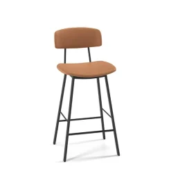 Perfecta Amica Tabouret snack moderne en simili* Tabouret Snack (assise +/- 65 Cm)|Tabouret De Bar (assise +/- 80 Cm)