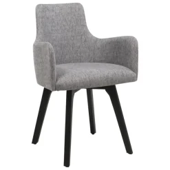 Sessio Anders Fauteuil cocooning en tissu et pieds bois* Chaise De Salle à Manger|Chaise Salon