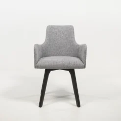 Sessio Anders Fauteuil cocooning en tissu et pieds bois* Chaise De Salle à Manger|Chaise Salon