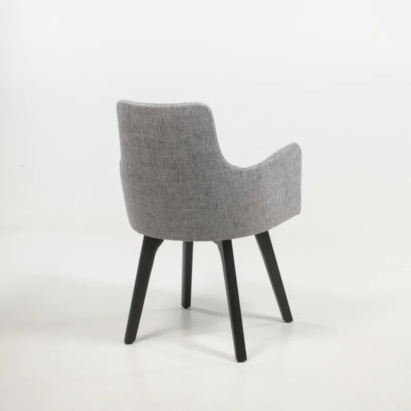 Sessio Anders Fauteuil cocooning en tissu et pieds bois* Chaise De Salle à Manger|Chaise Salon