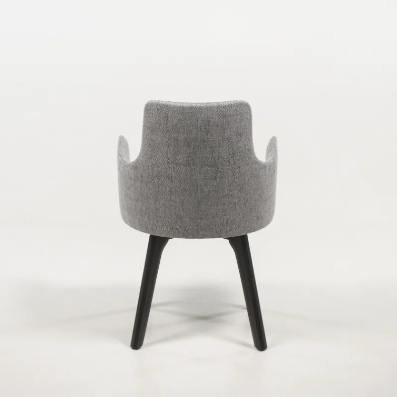 Sessio Anders Fauteuil cocooning en tissu et pieds bois* Chaise De Salle à Manger|Chaise Salon
