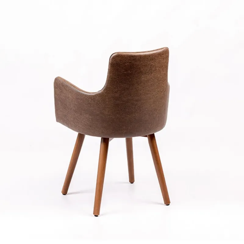 Sessio Anders Fauteuil rembourré avec pieds bois* Chaise De Cuisine|Chaise De Salle à Manger