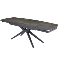 AngèleTable moderne extensible en céramique pieds métal* Table De Salle à Manger