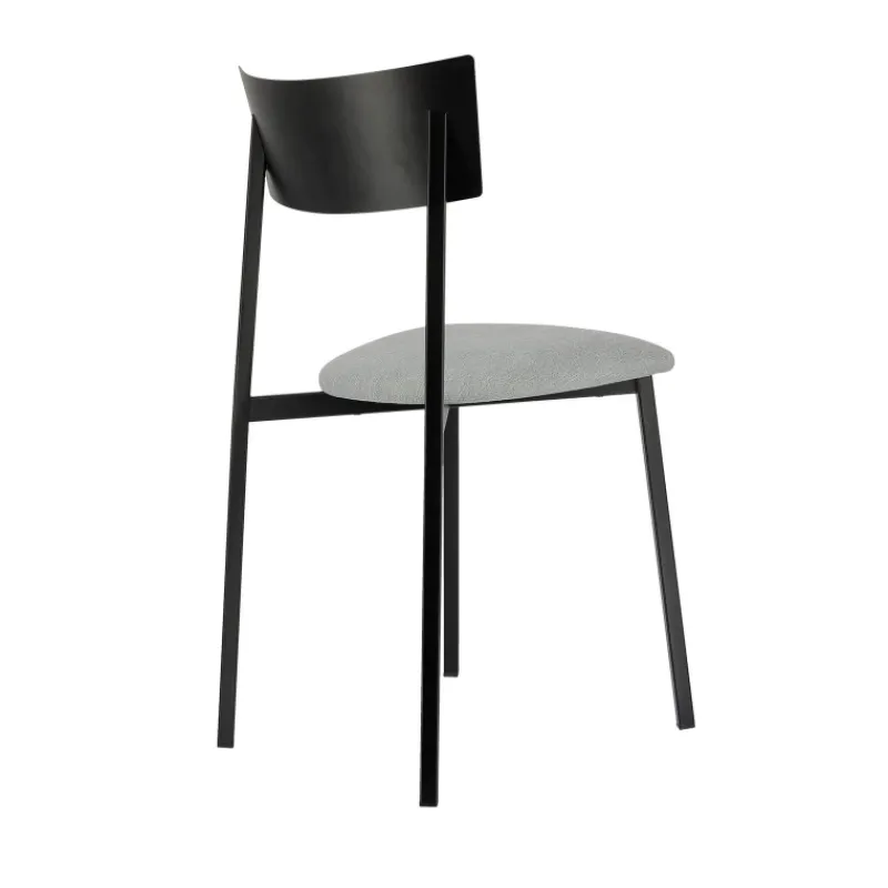 Carrier Anémone ® Chaise française avec assise en tissu rembourrée et dossier métal* Chaise De Salle à Manger