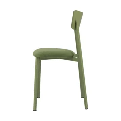 Carrier Anémone ® Chaise française avec assise en tissu rembourrée et dossier métal* Chaise De Salle à Manger