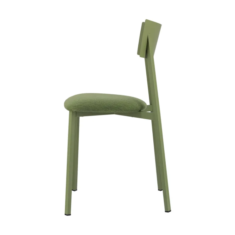 Carrier Anémone ® Chaise française avec assise en tissu rembourrée et dossier métal* Chaise De Salle à Manger