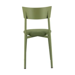 Carrier Anémone ® Chaise française avec assise en tissu rembourrée et dossier métal* Chaise De Salle à Manger