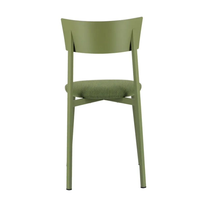 Carrier Anémone ® Chaise française avec assise en tissu rembourrée et dossier métal* Chaise De Salle à Manger